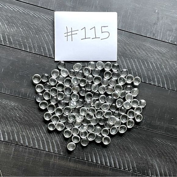 New! 115 count, Clear, Glass, Decorative Filler Beads (for use in cases, etc.) - Picture 1 of 1